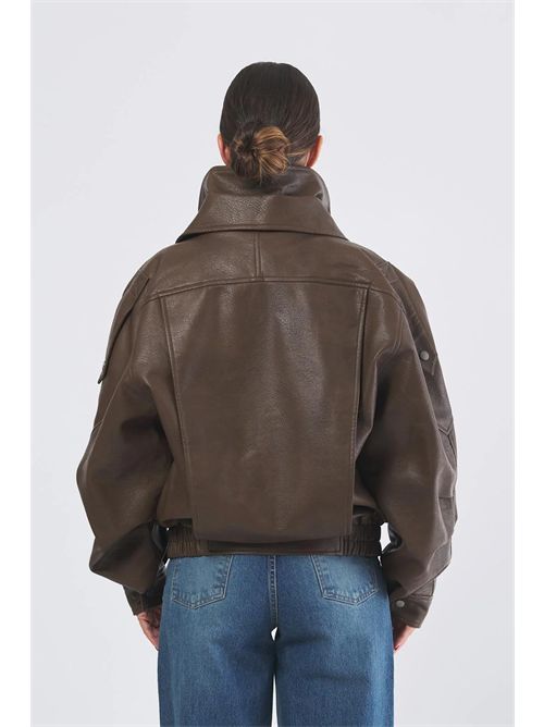 Zip-up bomber jacket ELEH | EFW250152/GRIGIO FANGO